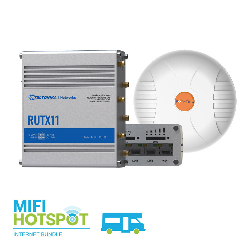 Camper Bundle Teltonika RUTX11 with Poynting Mimo-4-15