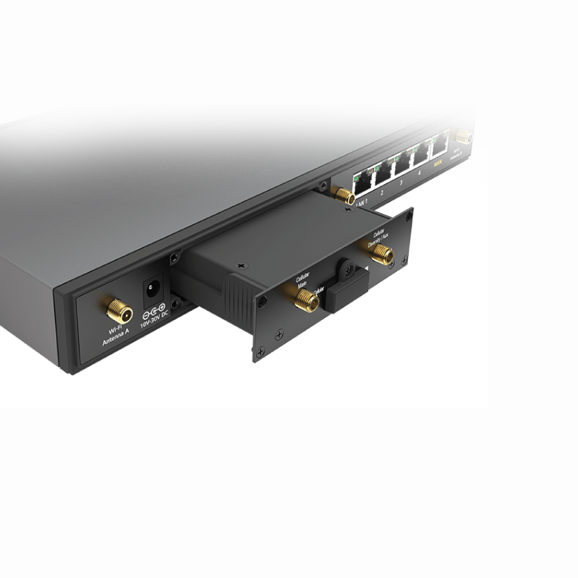 Peplink FlexxModule Mini Expansion Module feature view image.