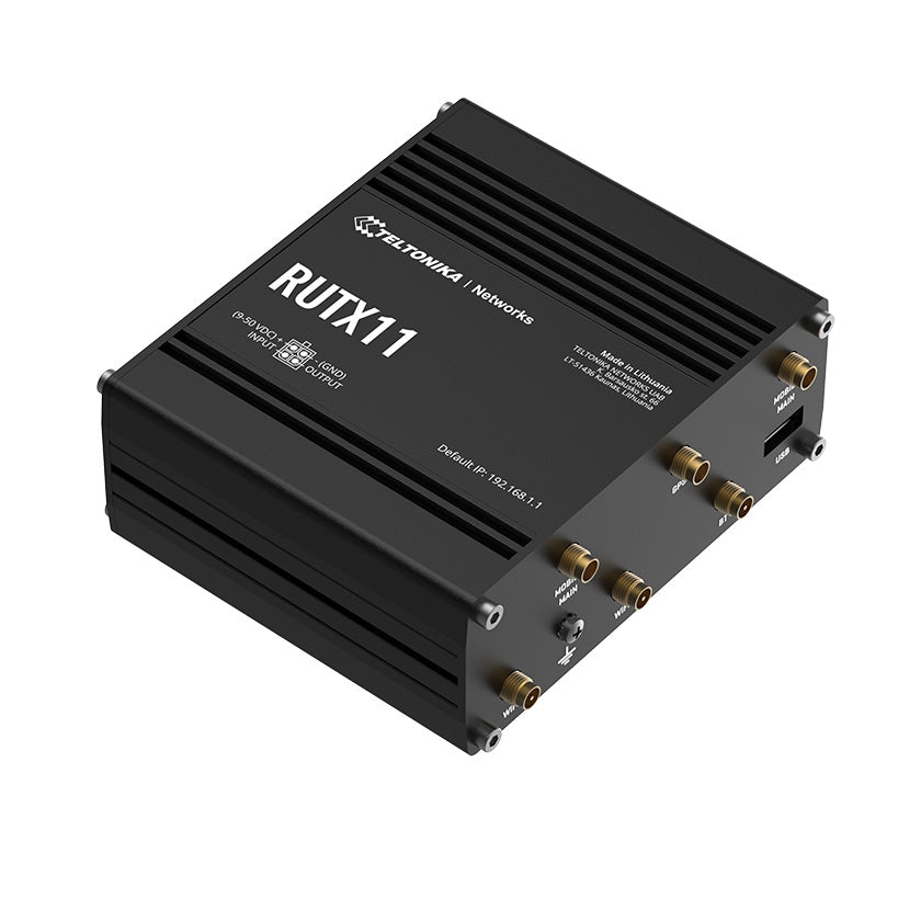 Teltonika RUTX11 CAT 6 4G LTE-A M2M Router 300 Mbps Dual Sim en BT