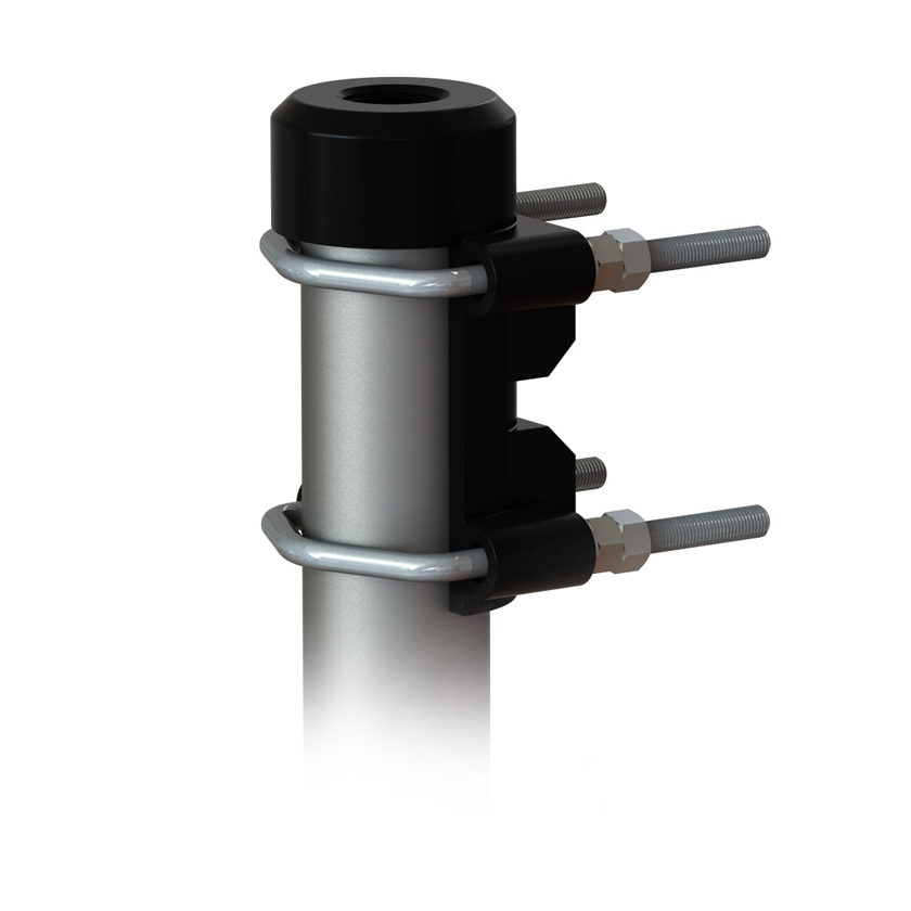 SCAN Mast Railing Antenna Support 1"-14NF Aluminum for SCAN Marine Antennas