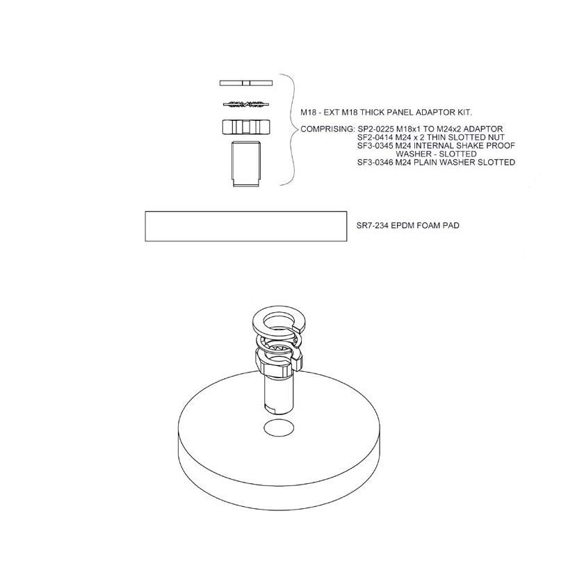 LGMM-EXT adapter kit for Panorama LPMM/LGMM mimo antennas