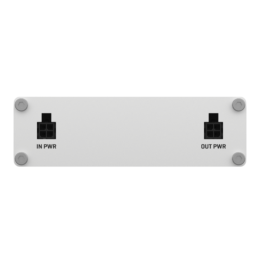 Teltonika BAT120 uninterrupted power supply back view. Mifi-hotspot.