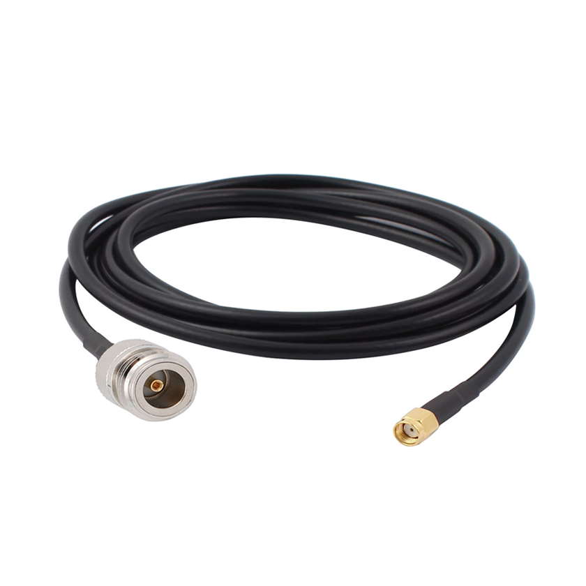 CLF195 Low Loss Cable N-Female to SMA-Male RP 5 meters