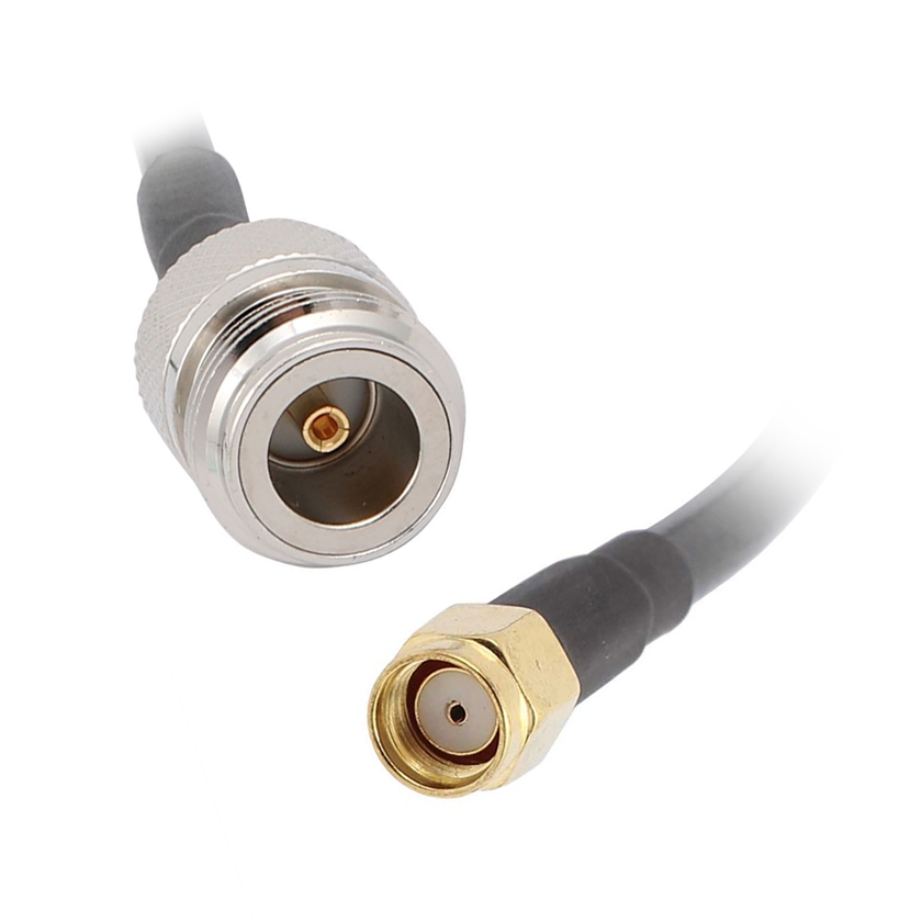 CLF195 Low Loss Cable N-Female to SMA-Male RP 5 meters