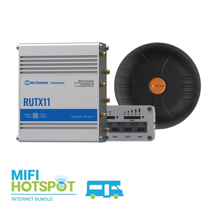 Camper Bundle Teltonika RUTX11 with Poynting Mimo-4-15