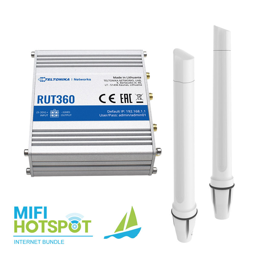 Jachtbundel Teltonika RUT360 + Marine Antenne
