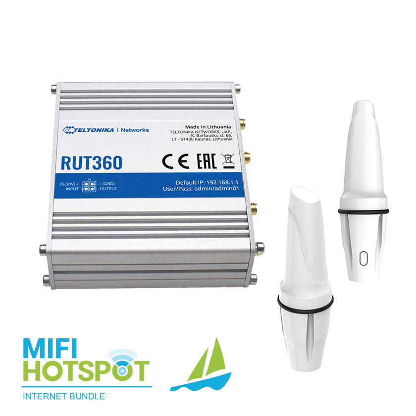 Jachtbundel Teltonika RUT360 + Marine Antenne