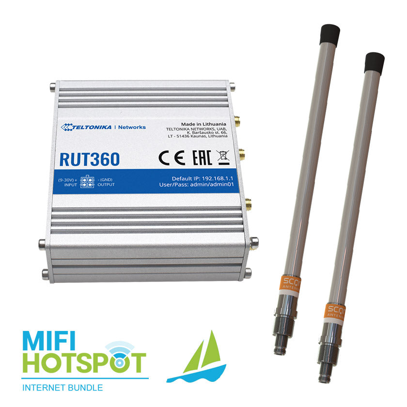 Jachtbundel Teltonika RUT360 + Marine Antenne