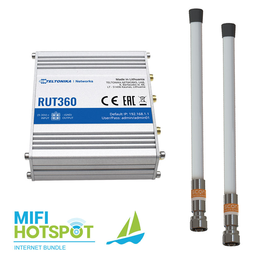 Jachtbundel Teltonika RUT360 + Marine Antenne