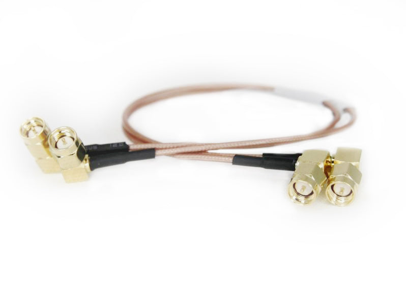 Poynting pigtail CAB-159 RG-178 Low Loss Kabel SMA-Male naar SMA-Male haaks