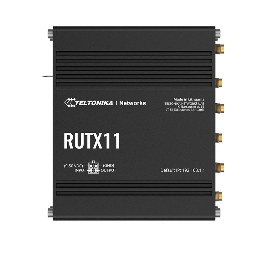 Teltonika RUTX11 CAT 6 4G LTE-A M2M Router 300 Mbps Dual Sim en BT
