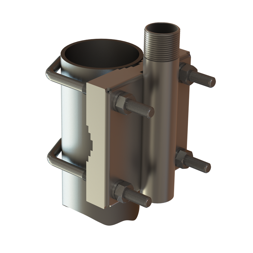 SCAN Mast Railing Antenna Support 1 "-14NF For SCAN Marine Antennas RVS316