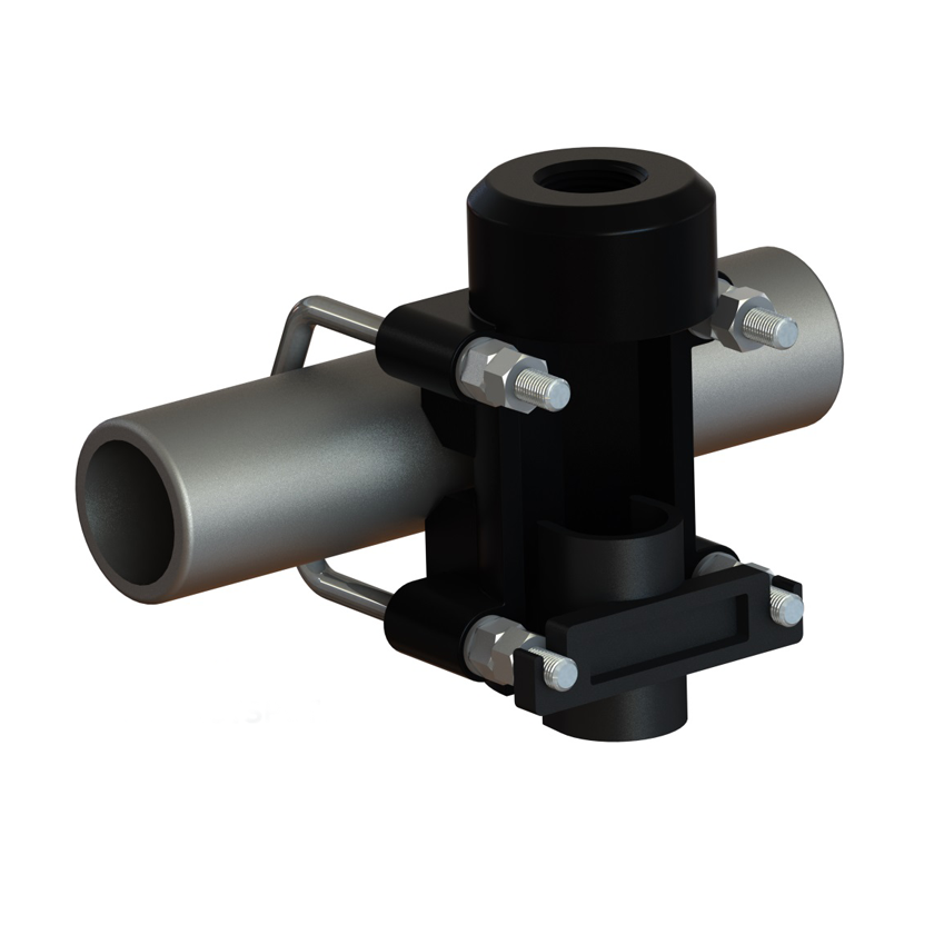 SCAN Mast Railing Antenna Support 1"-14NF Aluminum for SCAN Marine Antennas