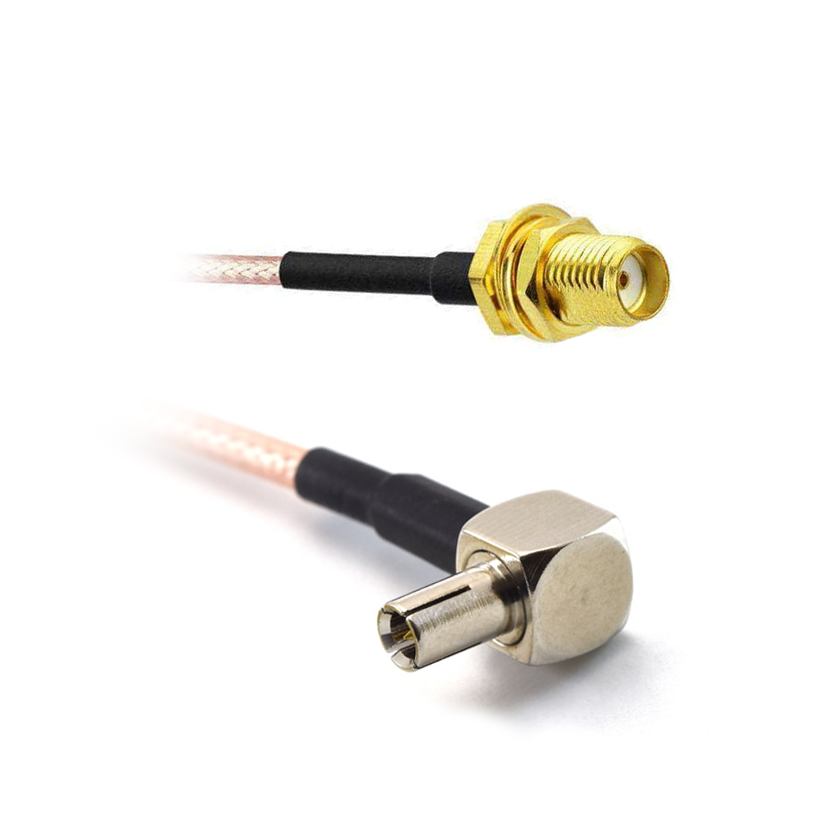 Pigtail SMA female naar TS9 haaks