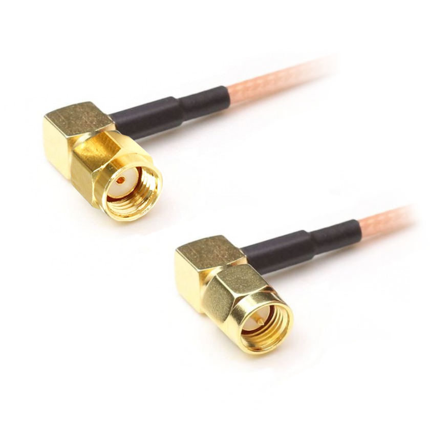 Poynting pigtail CAB-160 RG-178 Low Loss Cable SMA-Male-RP to SMA-Male right angled