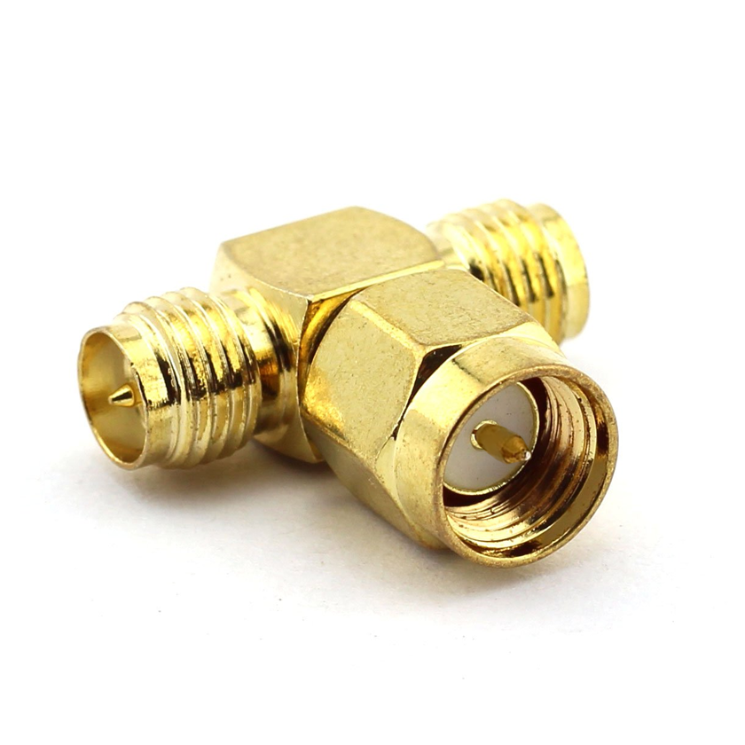 T-Adapter SMA Male to 2x SMA-Female RP