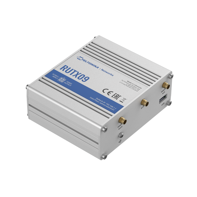 Teltonika RUTX09 CAT 6 4G LTE-A M2M Router 300 MBps DUAL SIM