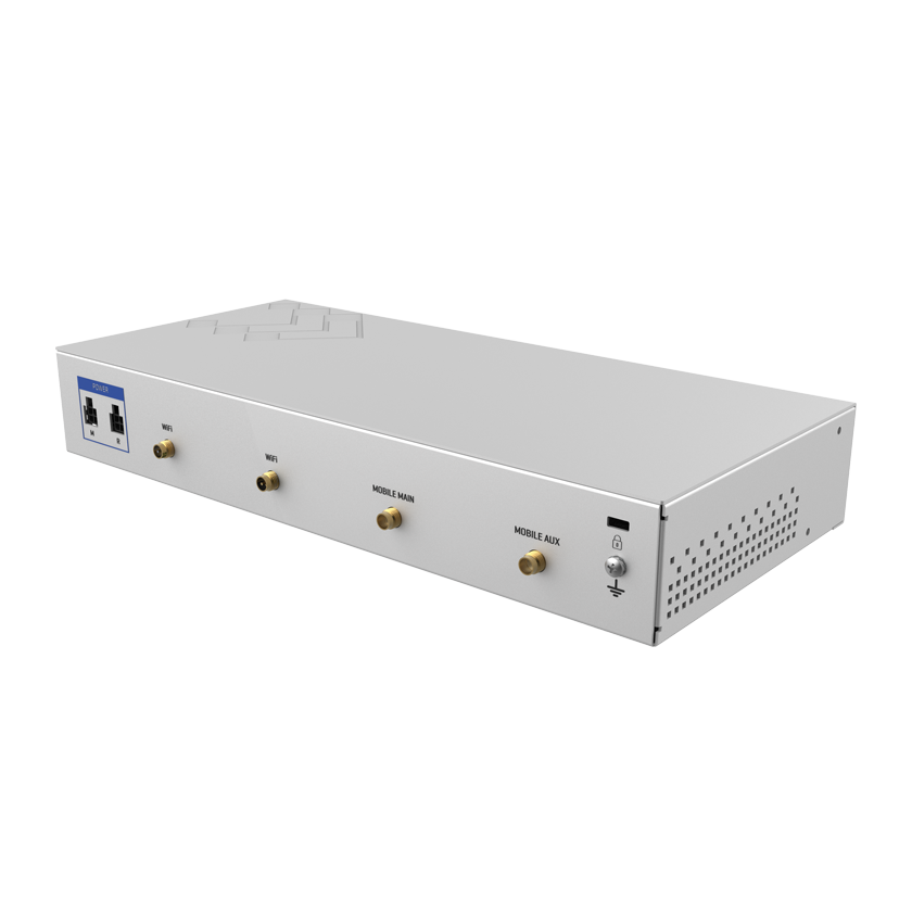 Teltonika RUTXR1 CAT 6 router top back view. Mifi-hotspot.