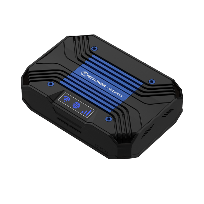 Teltonika TCR100 Wi-Fi router top front view. Mifi-hotspot.